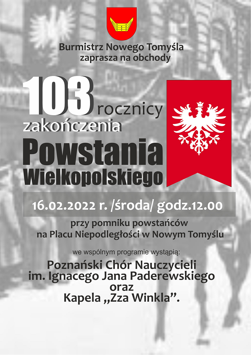 Obchody 103 rocznicy zakończenia Powstania Wielkopolskiego
