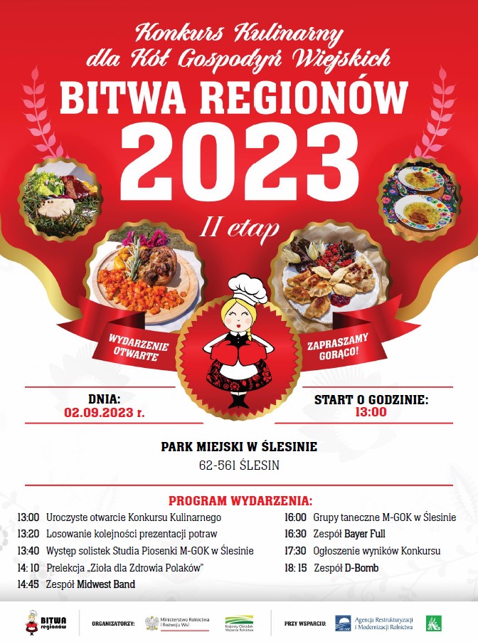 BITWA REGIONÓW 2023 – II etap konkursu kulinarnego dla Kół Gospodyń Wiejskich