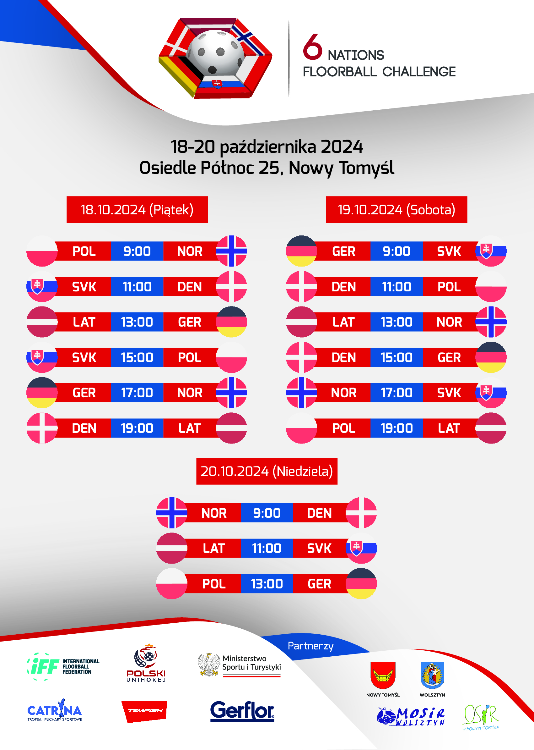 6 NATIONS FLOORBALL CHALLENGE w Nowym Tomyślu!