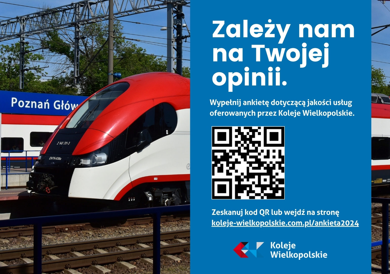 Koleje Wielkopolskie prowadzą badanie jakości świadczonych usług