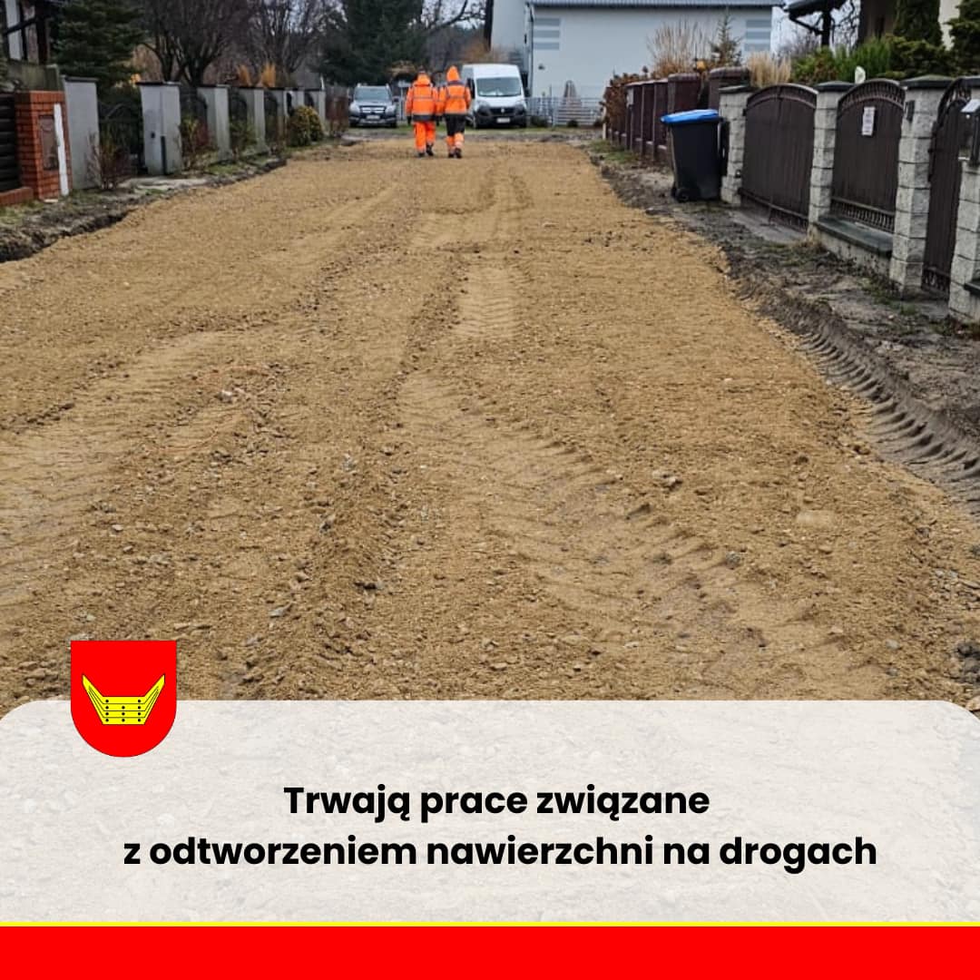 Trwają prace związane z odtworzeniem nawierzchni na drogach