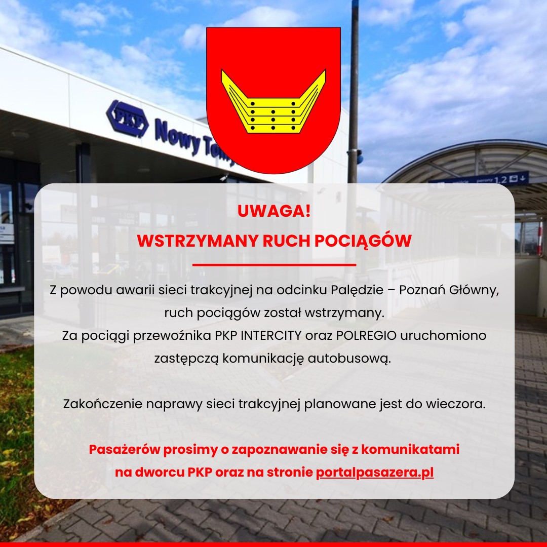 UWAGA! Wstrzymany ruch pociągów