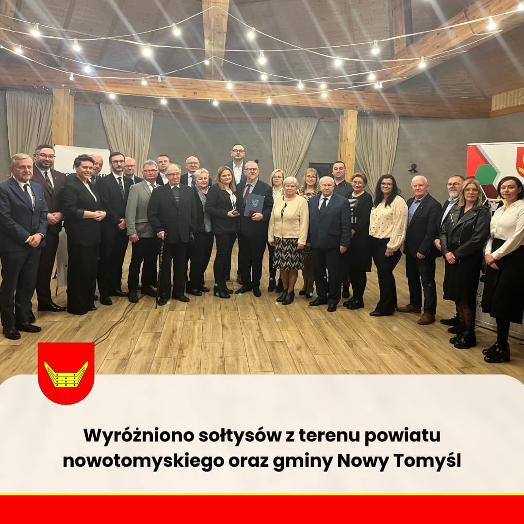 Wyróżniono sołtysów z terenu powiatu nowotomyskiego oraz gminy Nowy Tomyśl