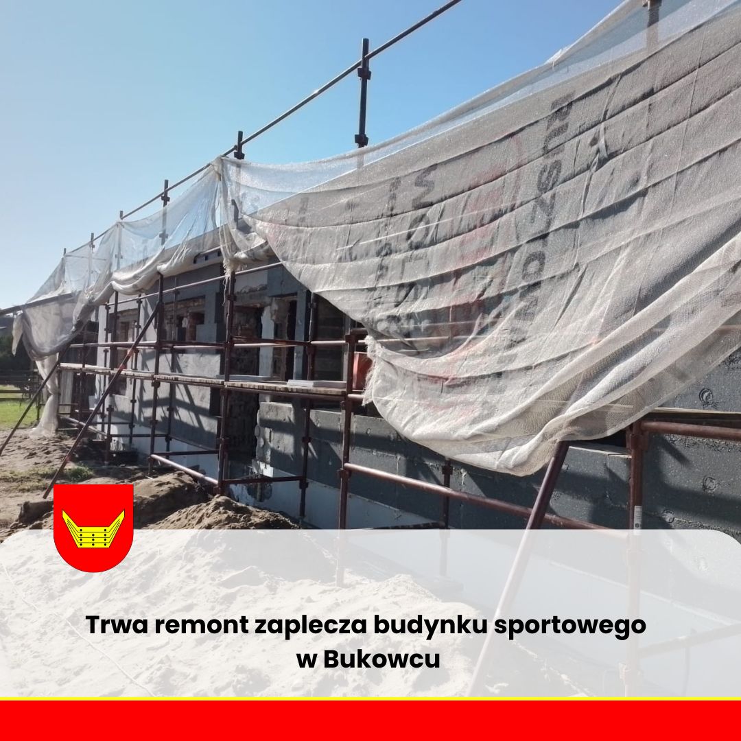 Trwa remont zaplecza budynku sportowego w Bukowcu