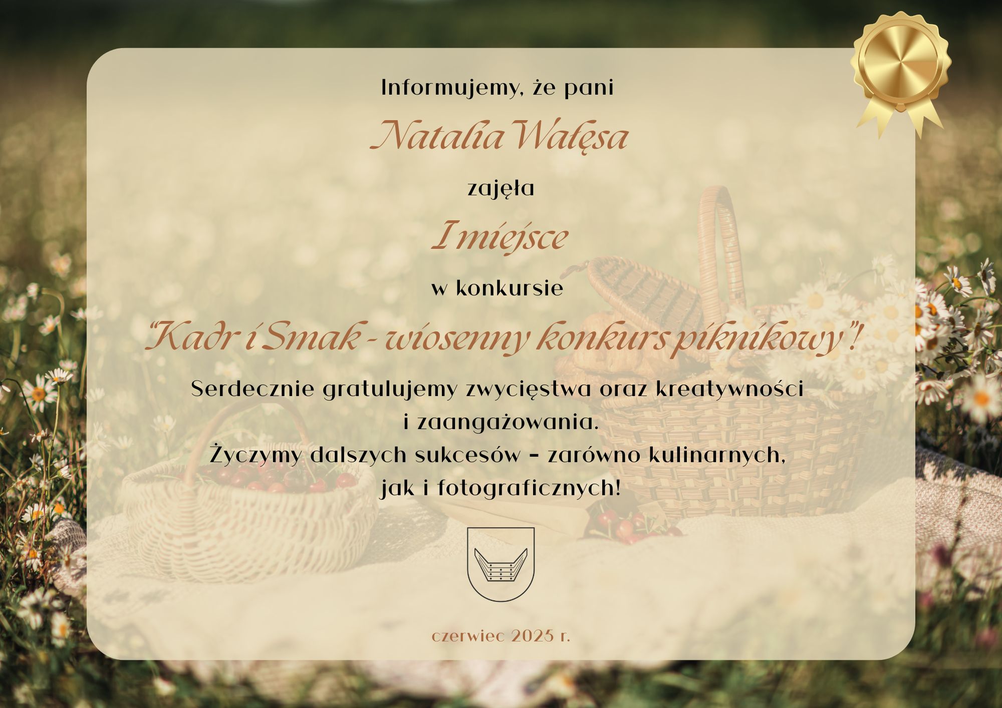 „Kadr i Smak – wiosenny konkurs piknikowy” ogłoszenie wyników